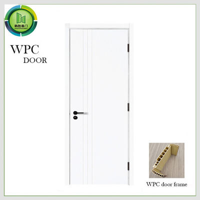 좋은 가격 합성 백색 WPC 문 침실 충격 저항 2100mm 길이 온라인으로