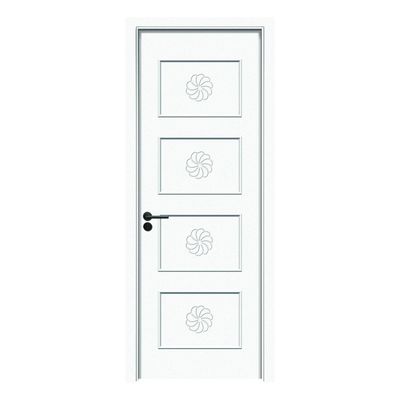 화면 WPC 문 현대 공간에 대한 우수한 열 단열 및 음 절연 디자인으로 내구성 습도에 저항하는 내부 문