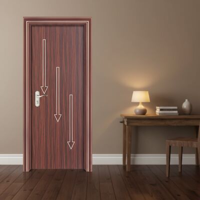 친환경 방충 및 방곰 기능이 있는 WPC 속이 빈 문, 지속 가능한 건축 프로젝트용