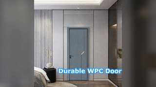 WPC 빈 문 내구성이 뛰어나고 습기에 강하며 유지 관리가 적습니다.